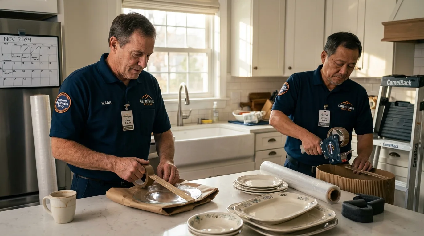 Professional crew packing kitchen dishware in Twin Falls, ID